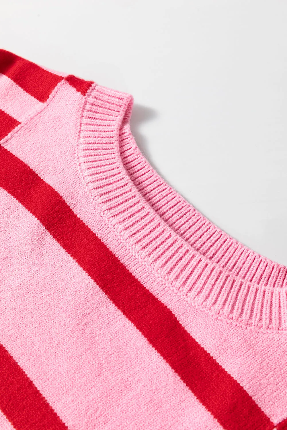 KaleaBoutique Bubble Sleeve Drop Shoulder Ribbed Trim Sweater