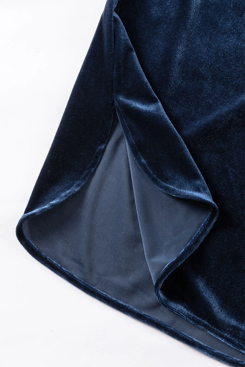 KaleaBoutique Frilled Neck Buttoned Front Velvet Top
