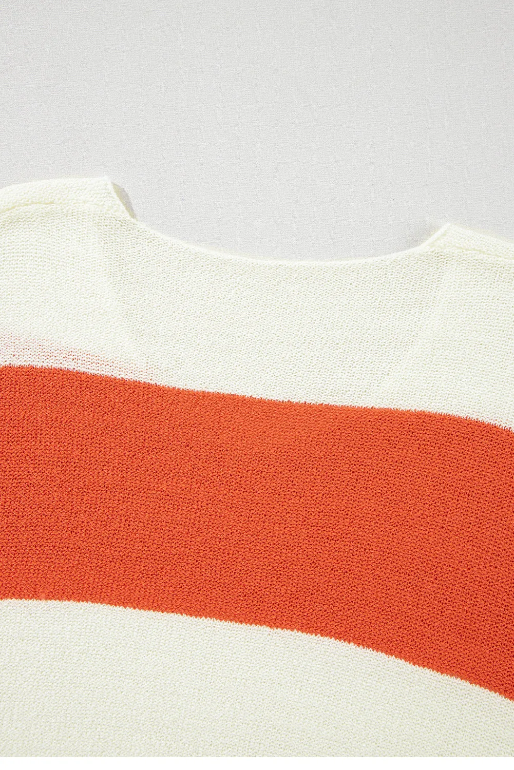 KaleaBoutique Loose Color Block Drop Shoulder Bubble Sleeve Sweater