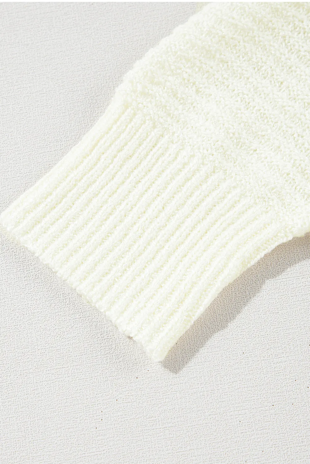 KaleaBoutique Loose Color Block Drop Shoulder Bubble Sleeve Sweater
