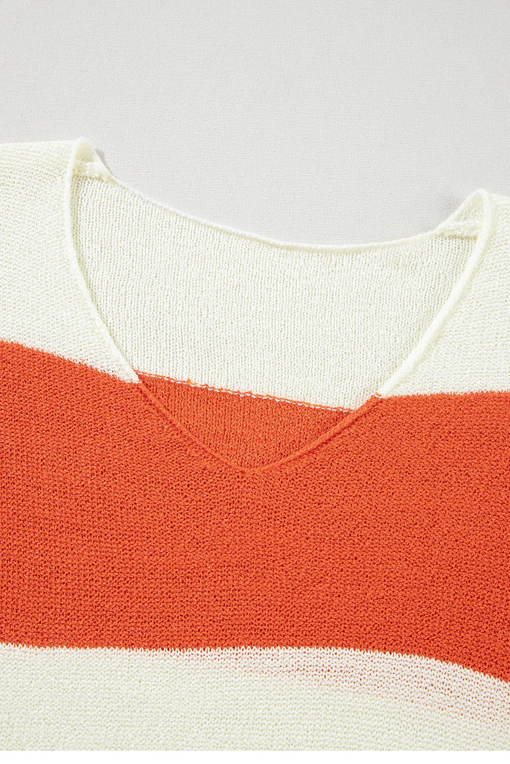 KaleaBoutique Loose Color Block Drop Shoulder Bubble Sleeve Sweater