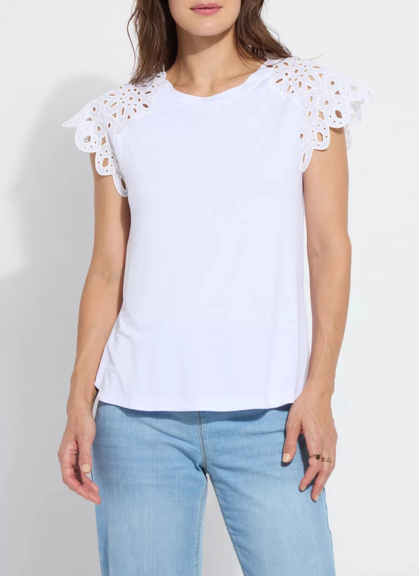 Katarina Eyelet Sleeve Blouse
