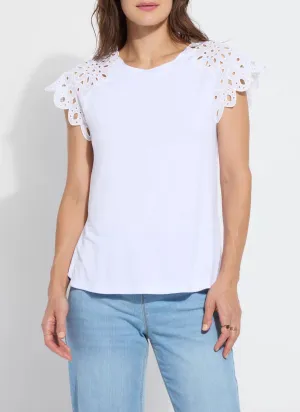 Katarina Eyelet Sleeve Blouse