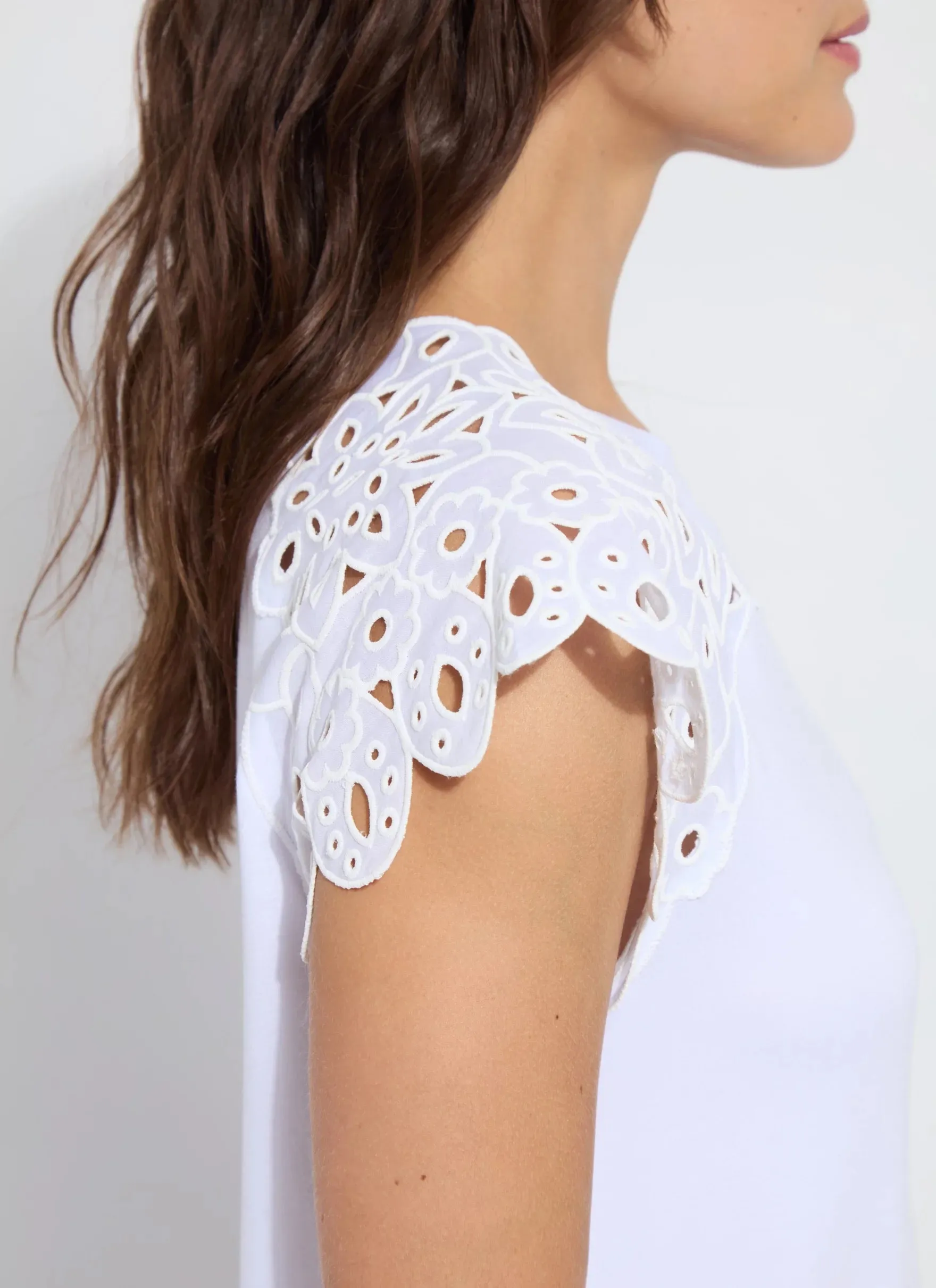 Katarina Eyelet Sleeve Blouse