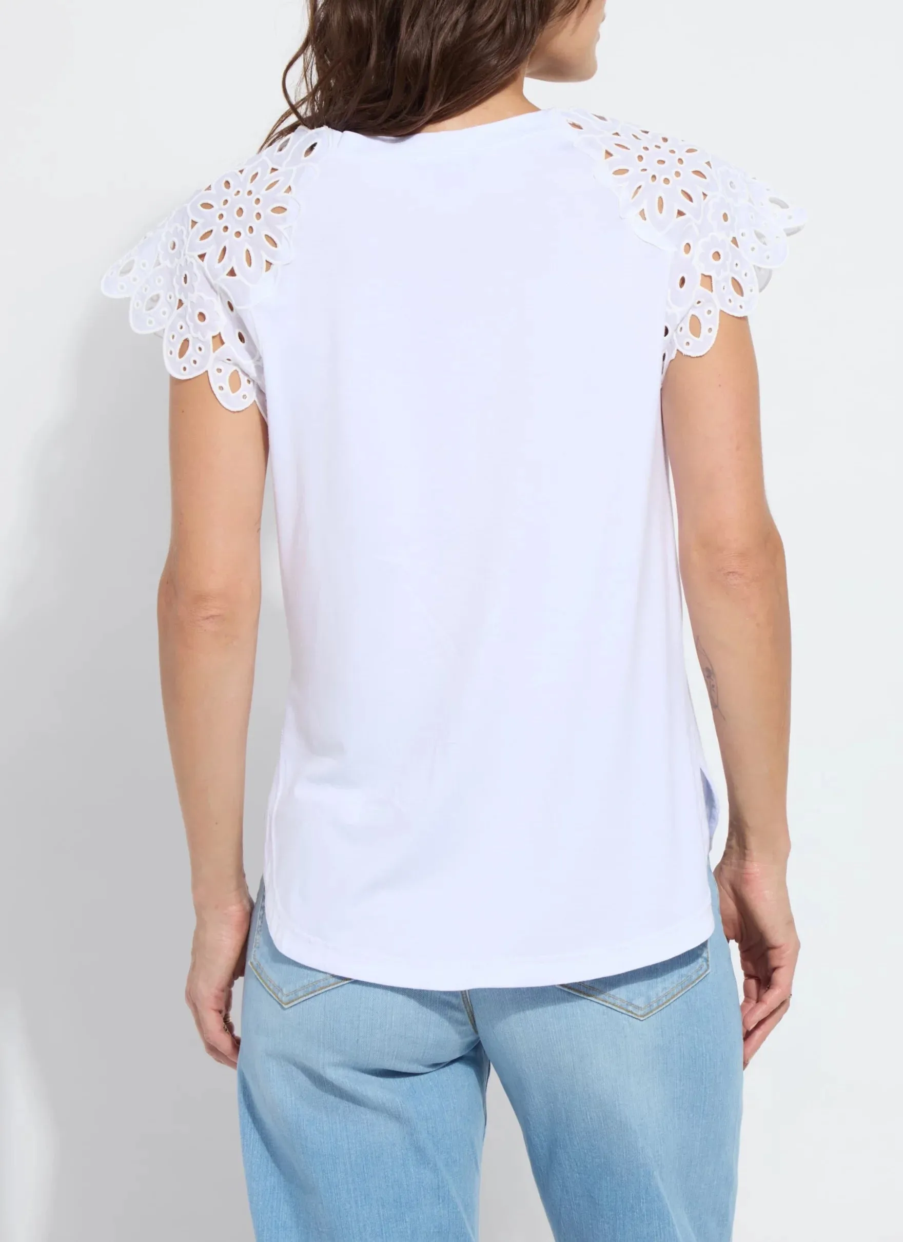 Katarina Eyelet Sleeve Blouse