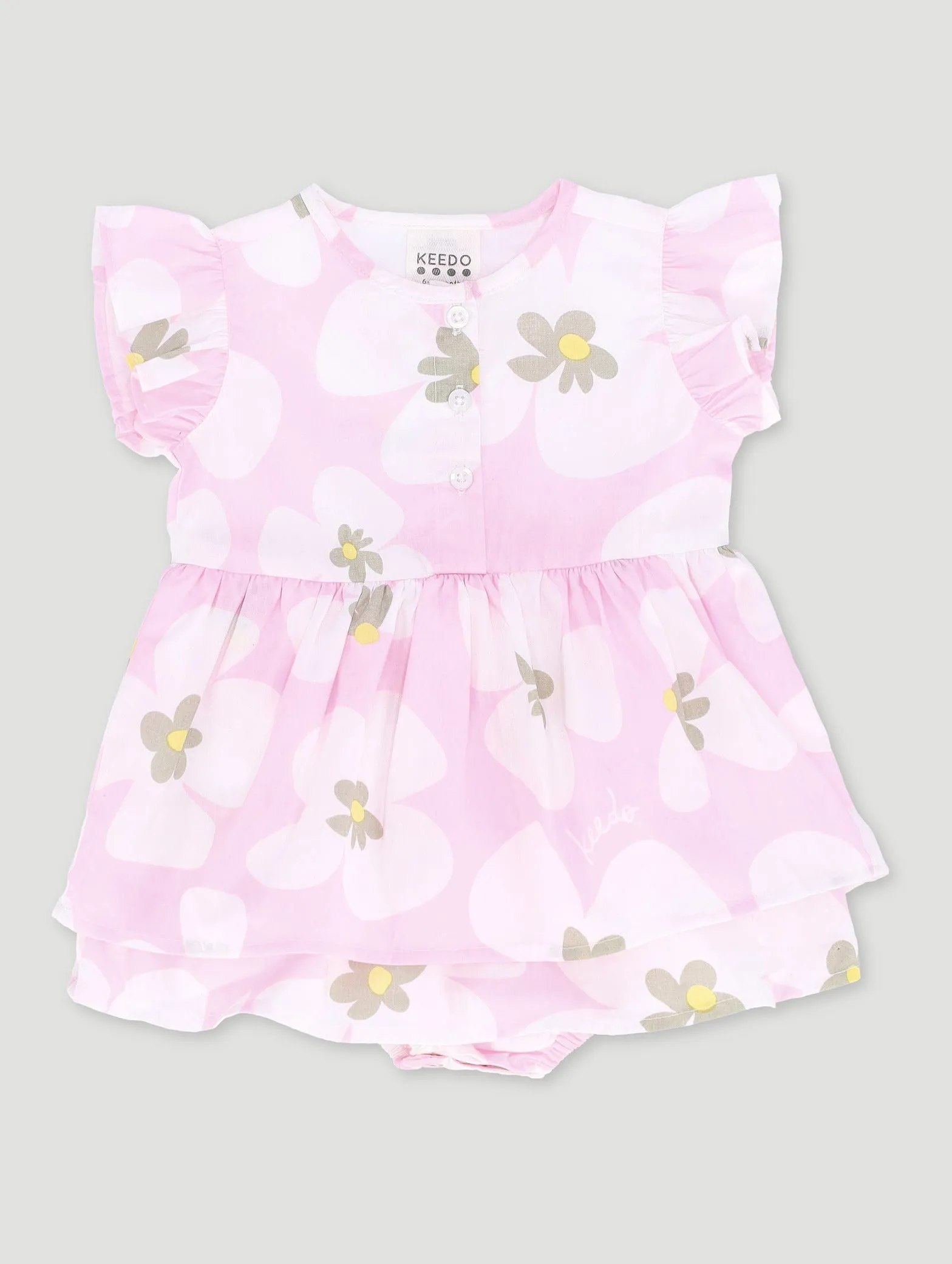 Keedo Baby Girl Blooms Poplin Bloomer