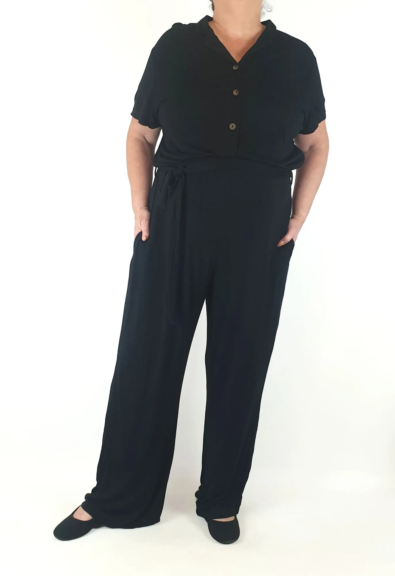 Kholo black jumpsuit size 20