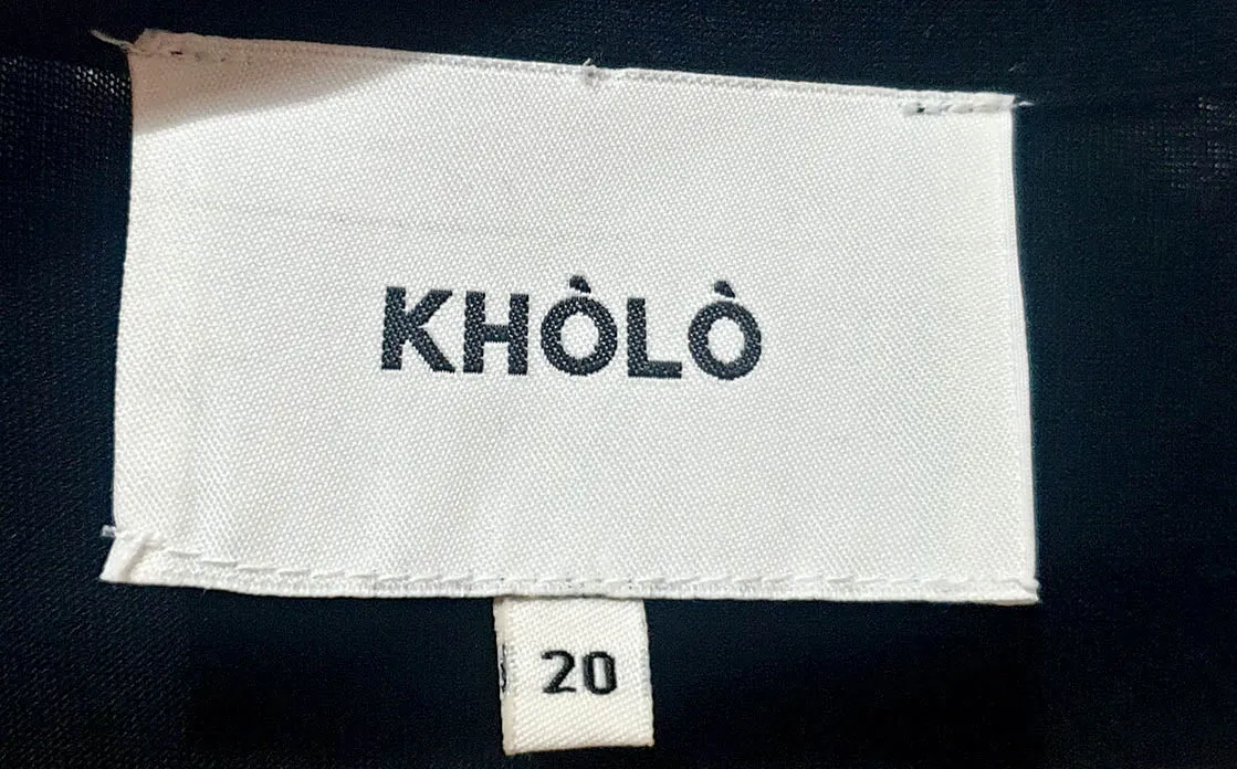 Kholo black jumpsuit size 20
