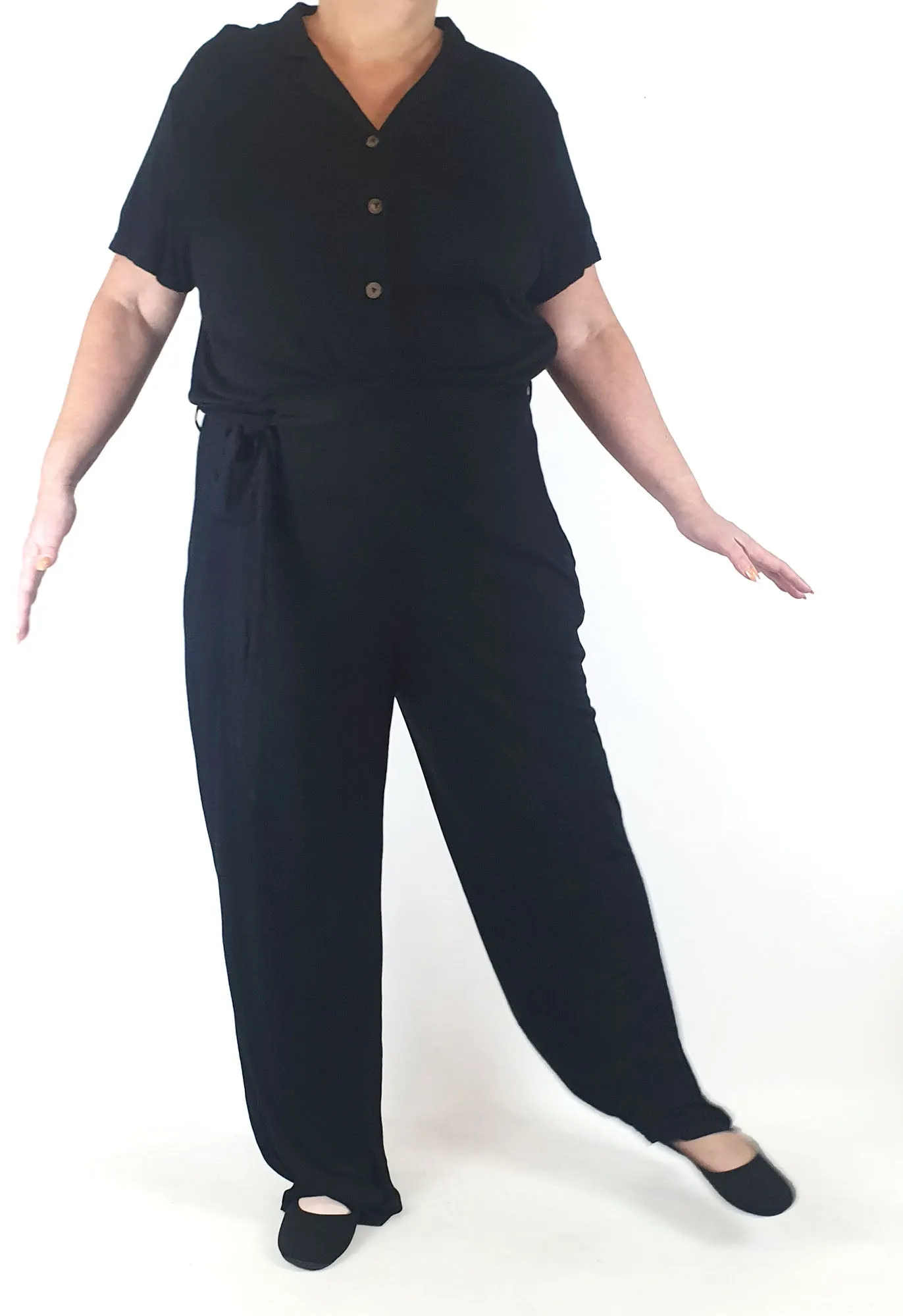 Kholo black jumpsuit size 20