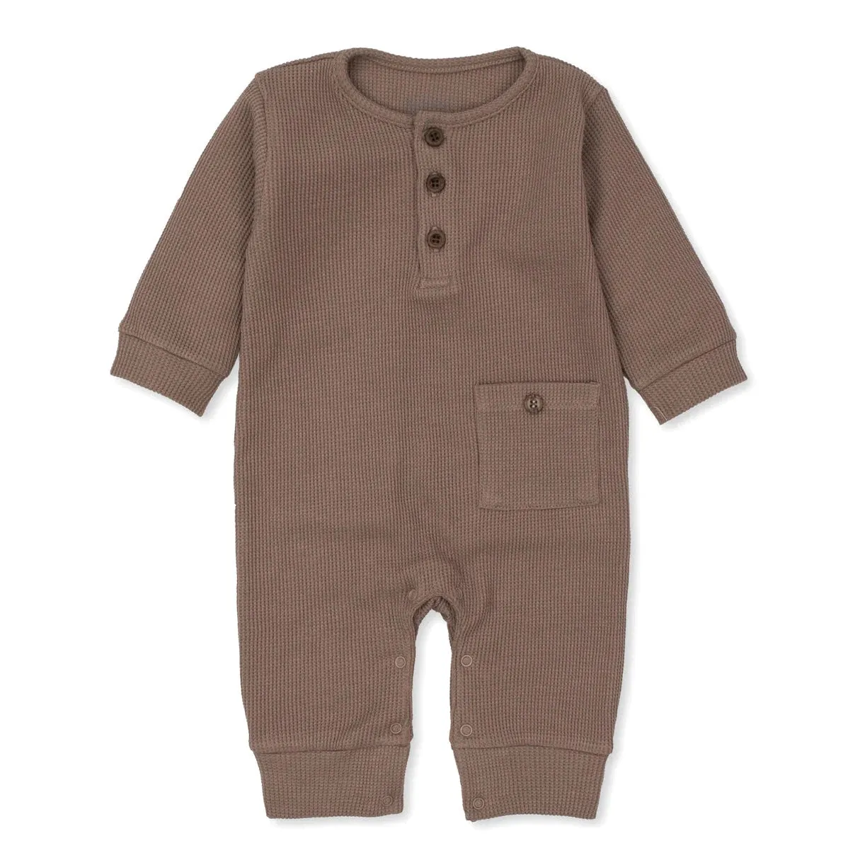 Kissy Kissy Mini Waffle Brown Playsuit