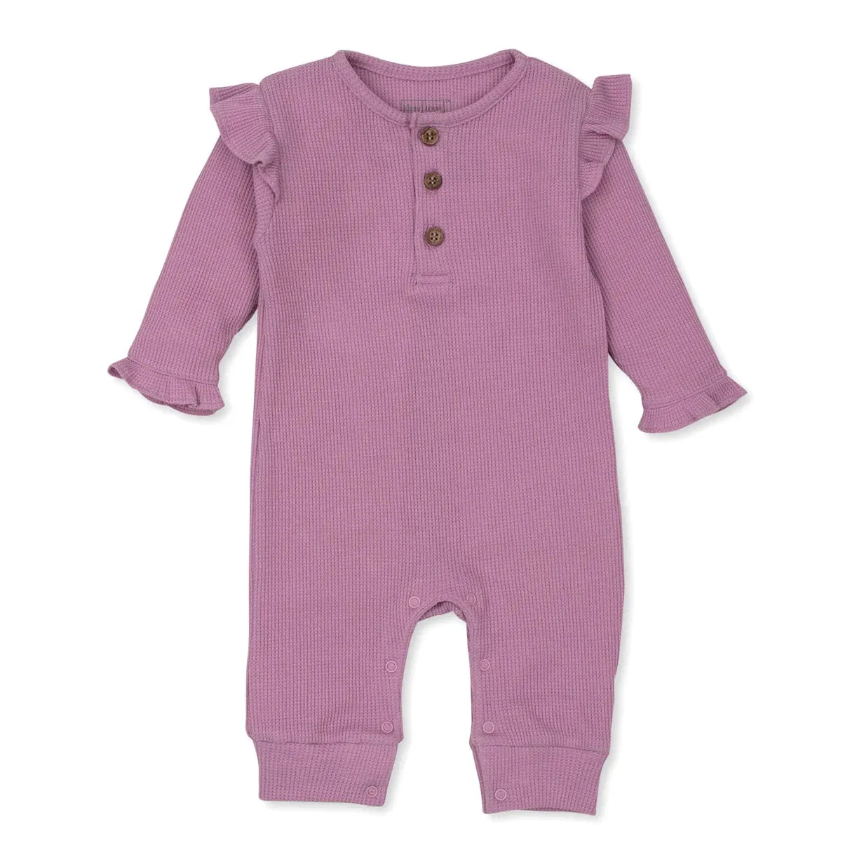 Kissy Kissy Mini Waffle Mauve Playsuit
