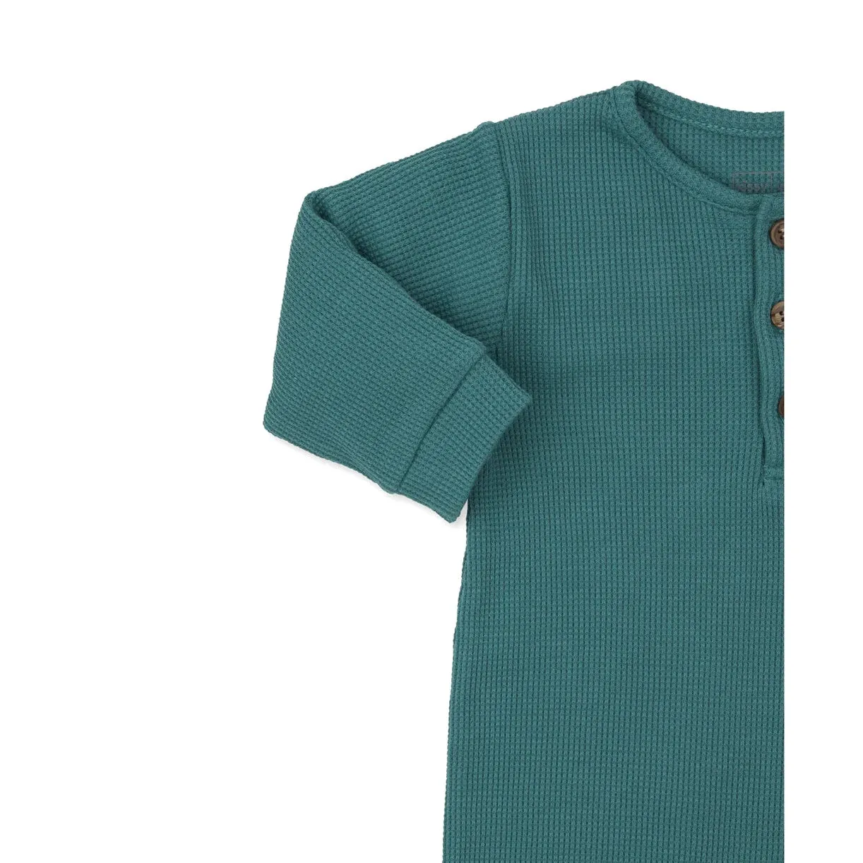 Kissy Kissy Mini Waffle Teal Playsuit