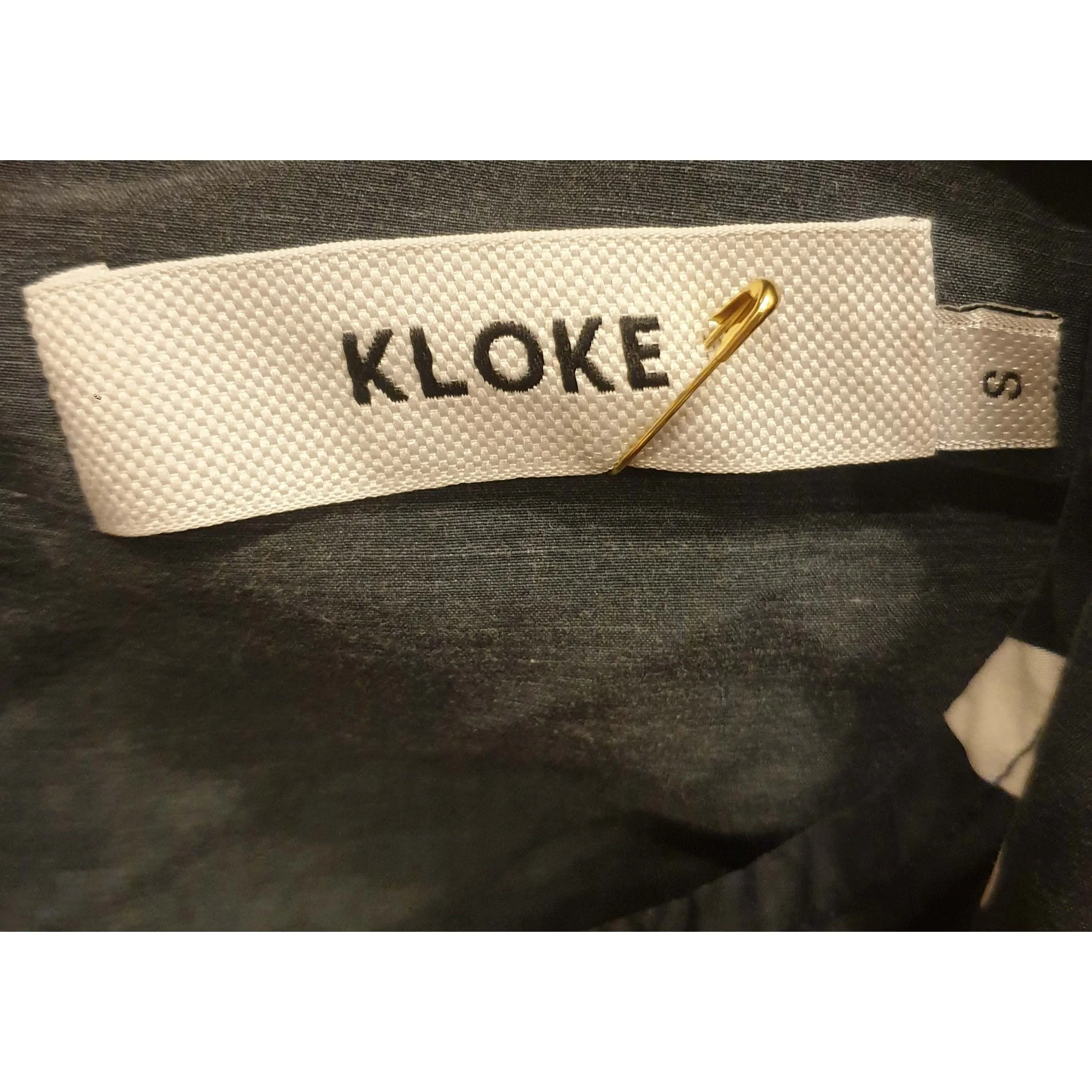 Kloke navy dress with cute flower and petal print size S (best fits size 10)