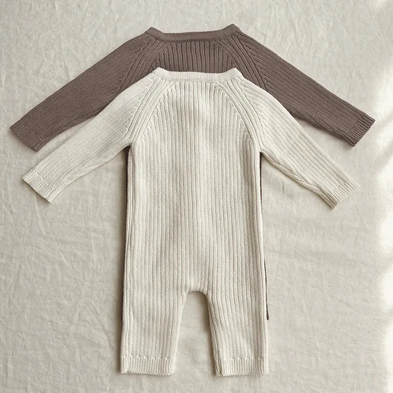 Knitted Bodysuit and Teddy Hat Set