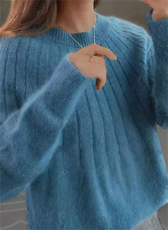 Knitted Cashmere Jumper for Women - Soft Pullover Sweater in Various Sizes