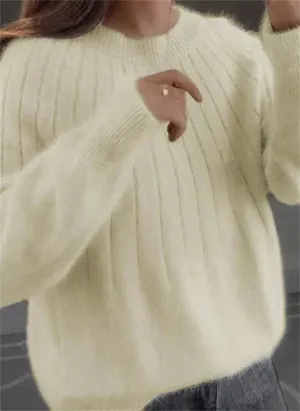 Knitted Cashmere Jumper for Women - Soft Pullover Sweater in Various Sizes