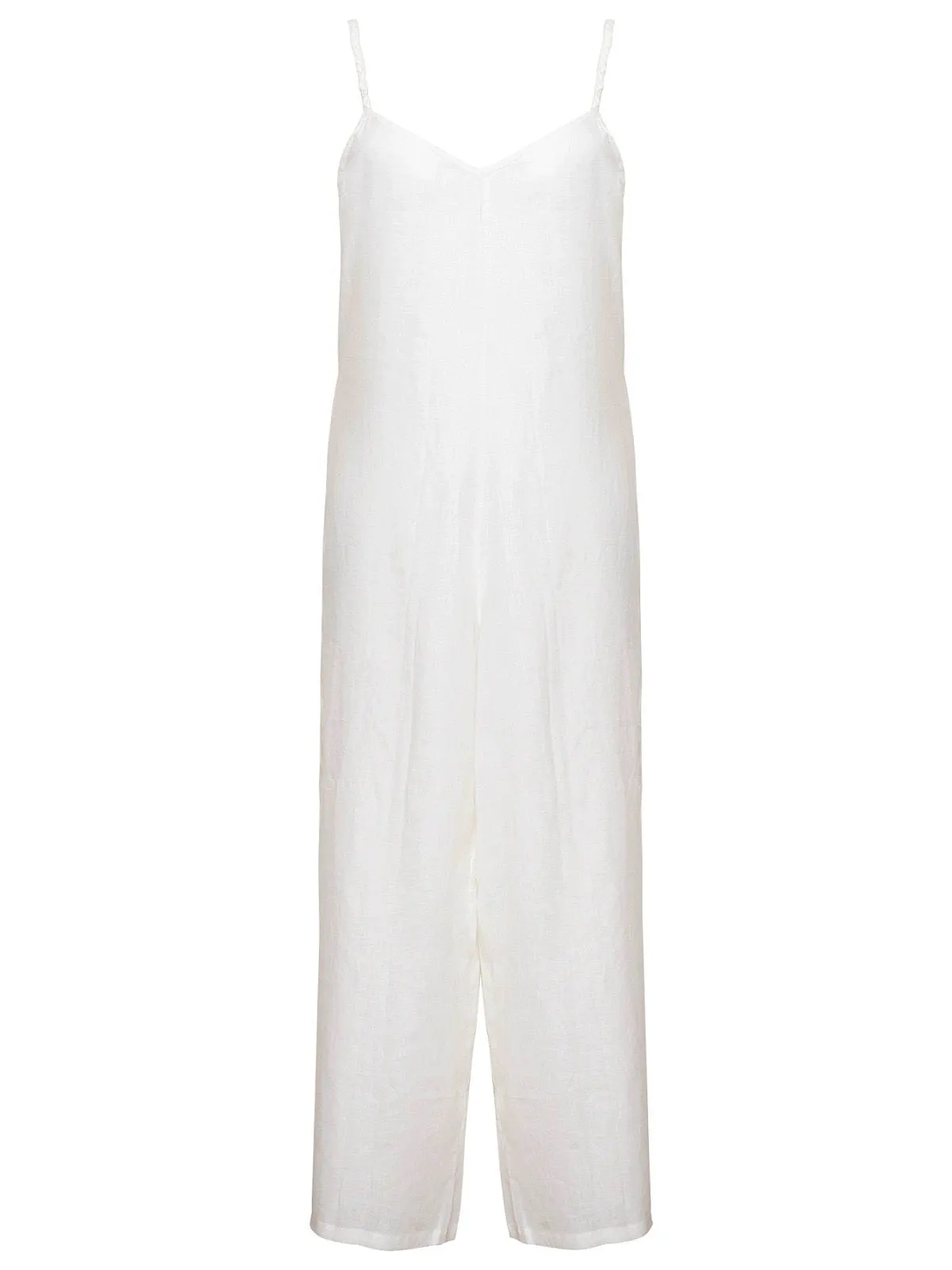 Larissa Ivory Linen Jumpsuit ::RET