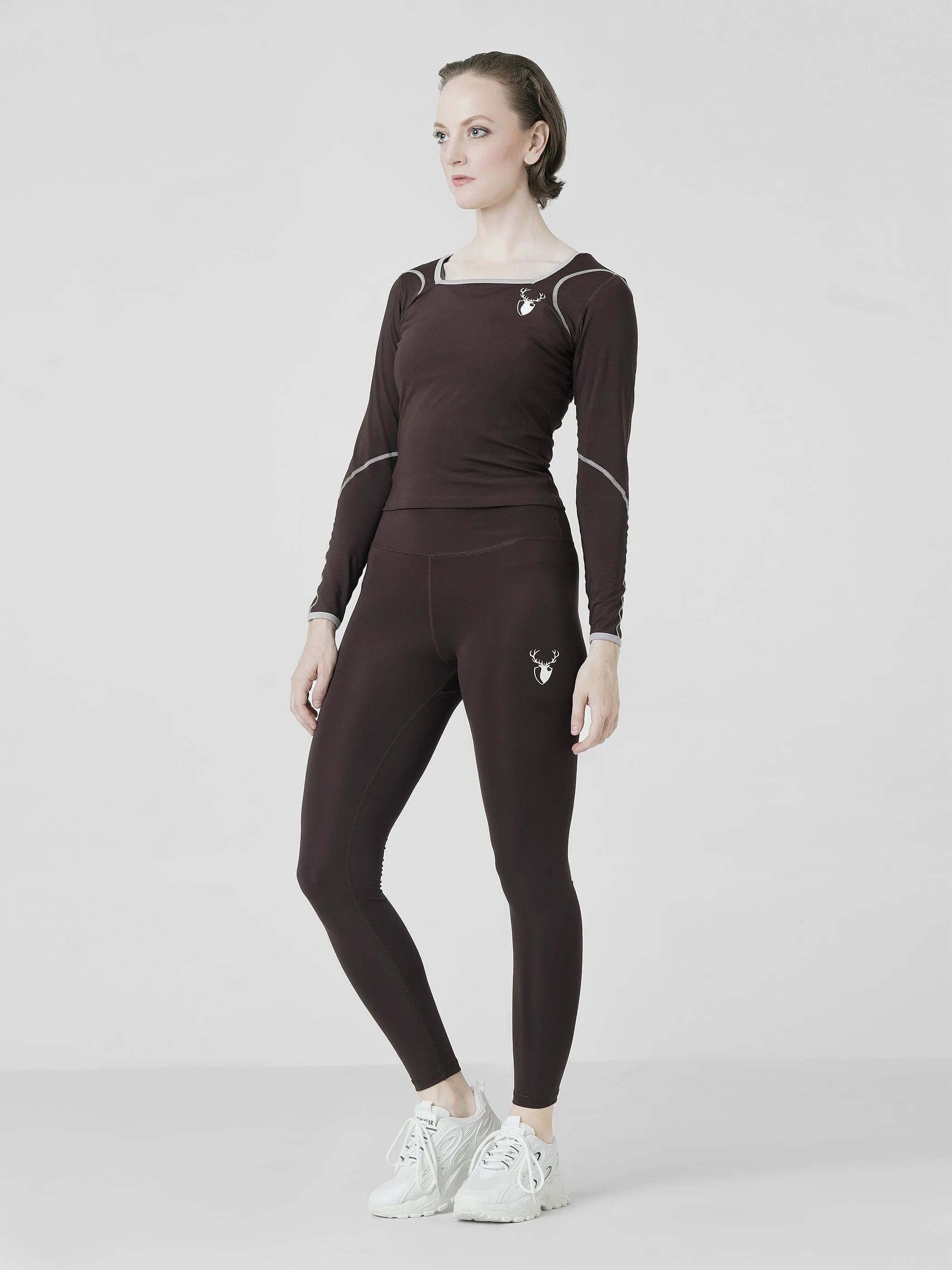 Leera Basic Legging in brown