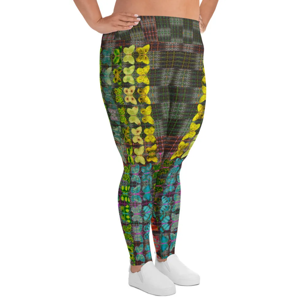 Leggings (Plus Size)(Butterfly Glade Tree Link Pride Stripes) RJSTHS2022 RJS