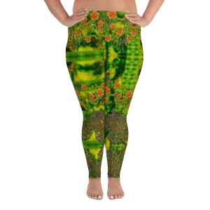 Leggings (Plus Size)(WindSong Flower) RJSTH@Fabric#3 RJSTHW2021 RJS