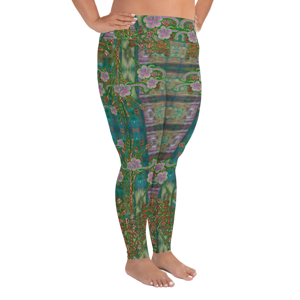 Leggings (Plus Size)(WindSong Flower) RJSTH@Fabric#4 RJSTHW2021 RJS