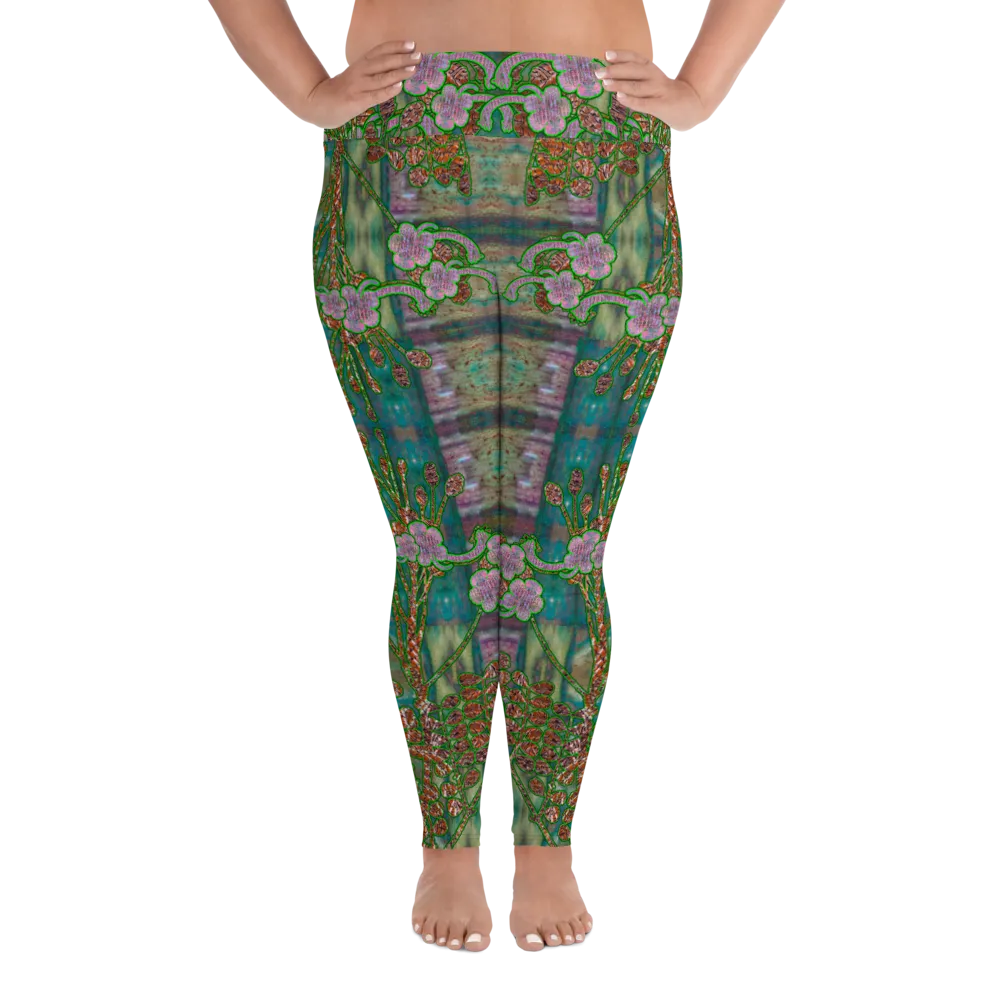 Leggings (Plus Size)(WindSong Flower) RJSTH@Fabric#4 RJSTHW2021 RJS