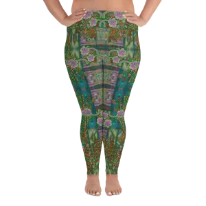 Leggings (Plus Size)(WindSong Flower) RJSTH@Fabric#4 RJSTHW2021 RJS