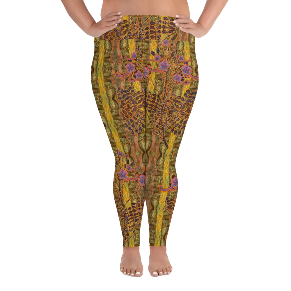 Leggings (Plus Size)(WindSong Flower) RJSTH@Fabric#6 RJSTHW2021 RJS
