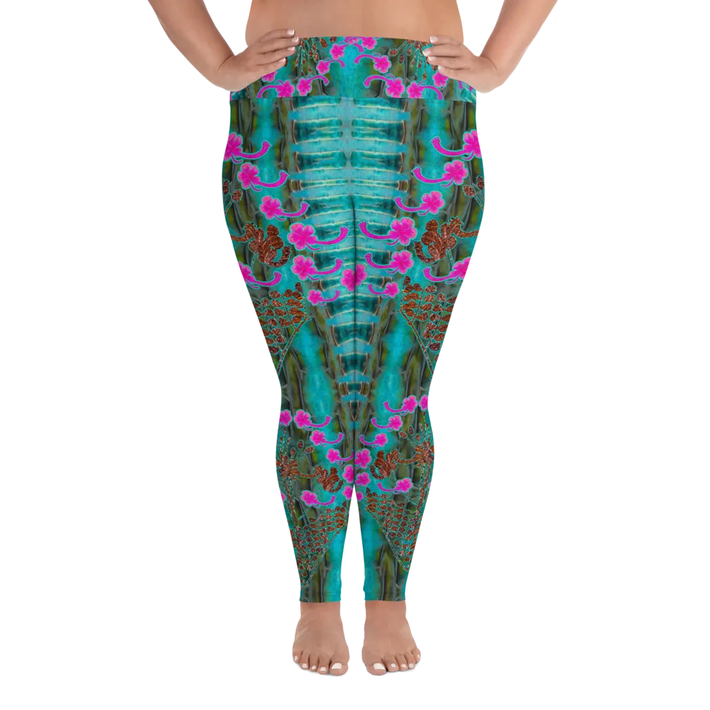 Leggings (Plus Size)(WindSong Flower) RJSTH@Fabric#8 RJSTHW2021 RJS