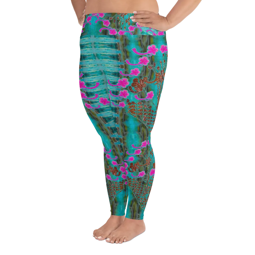Leggings (Plus Size)(WindSong Flower) RJSTH@Fabric#8 RJSTHW2021 RJS