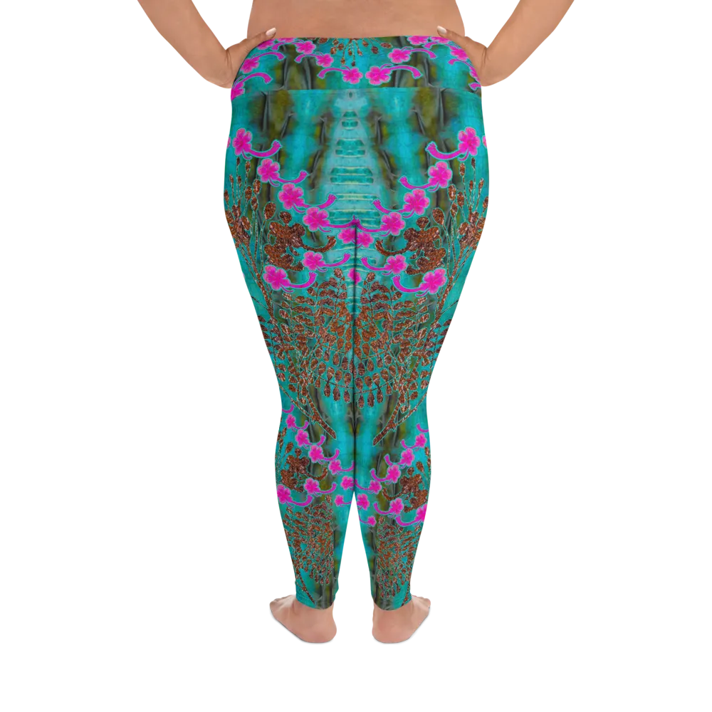 Leggings (Plus Size)(WindSong Flower) RJSTH@Fabric#8 RJSTHW2021 RJS