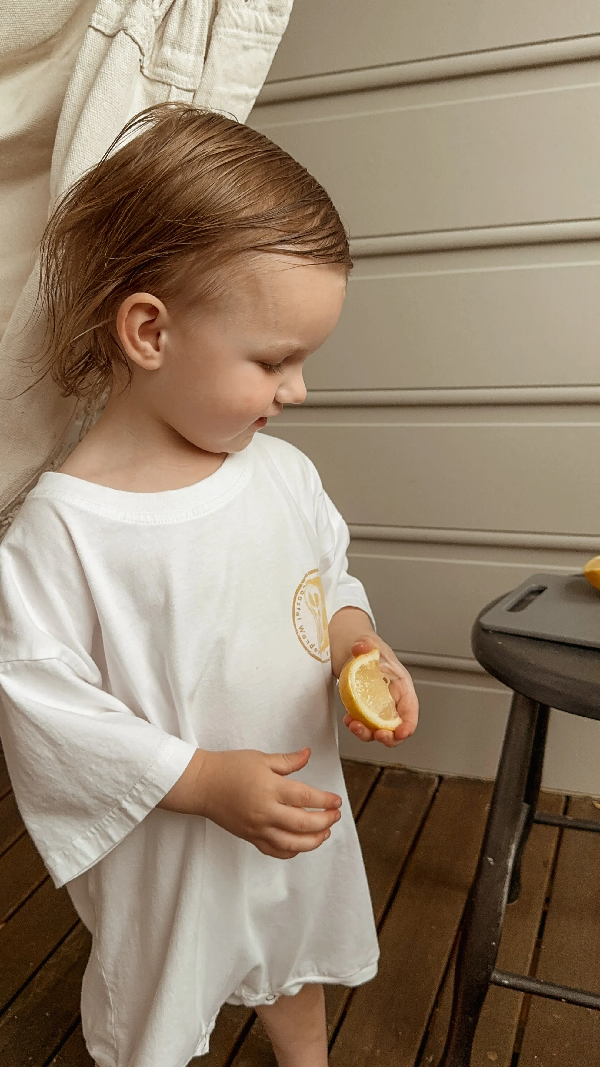 Lemon t-shirt romper