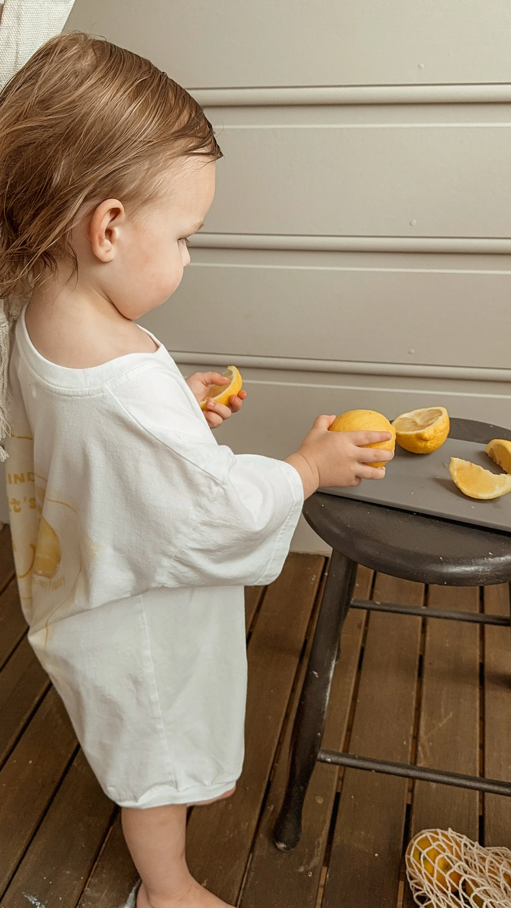 Lemon t-shirt romper