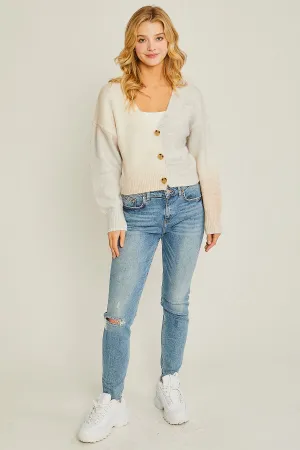 Light Gradient Sweater Cardigan
