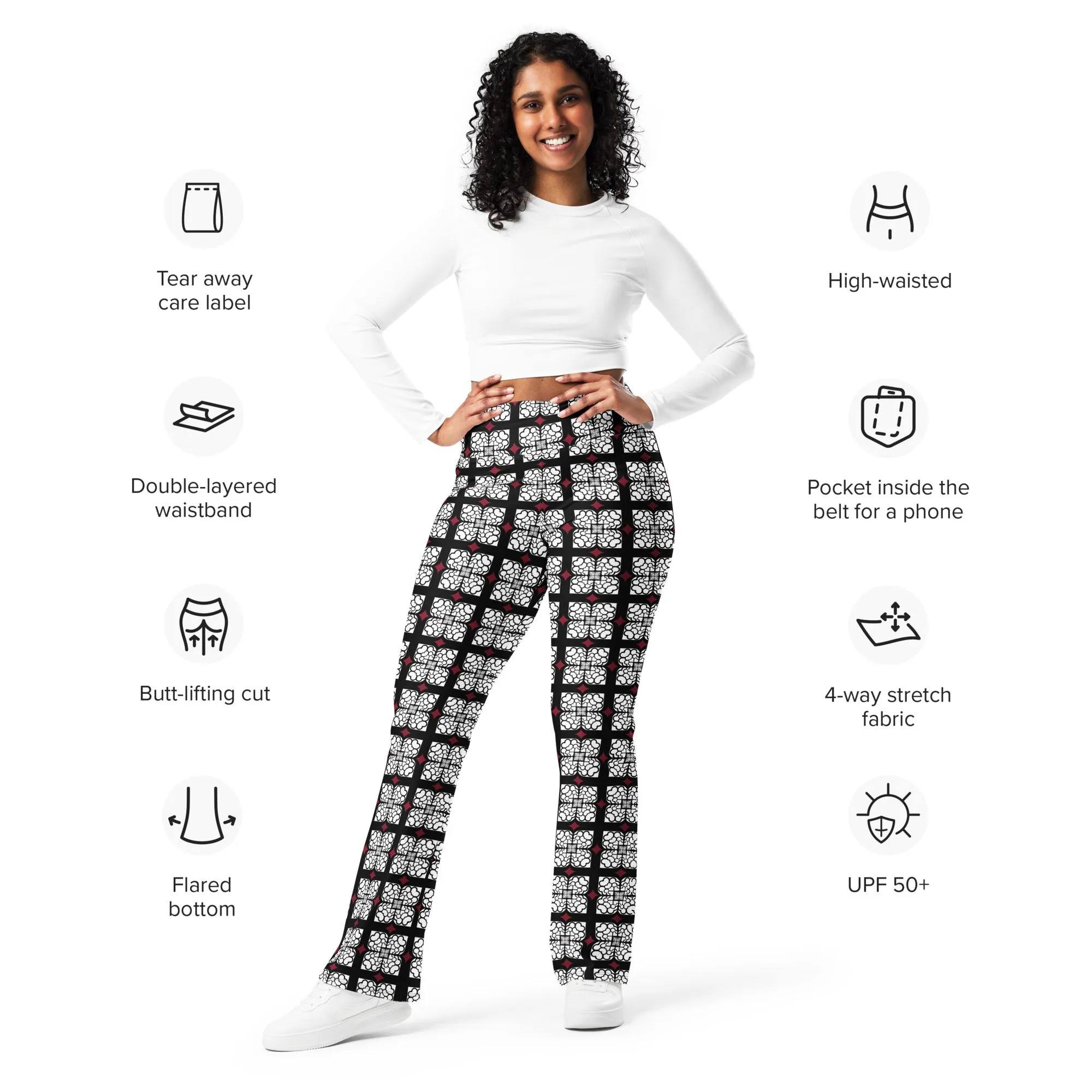 Lightbulb Hearts Flare leggings