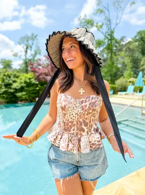 Lily Leopard Peplum Top