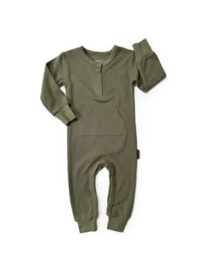 Little Bipsy Waffle Romper - Matcha