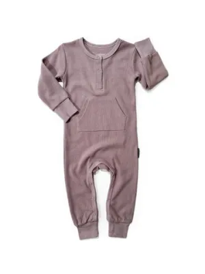 Little Bipsy Waffle Romper - Thistle