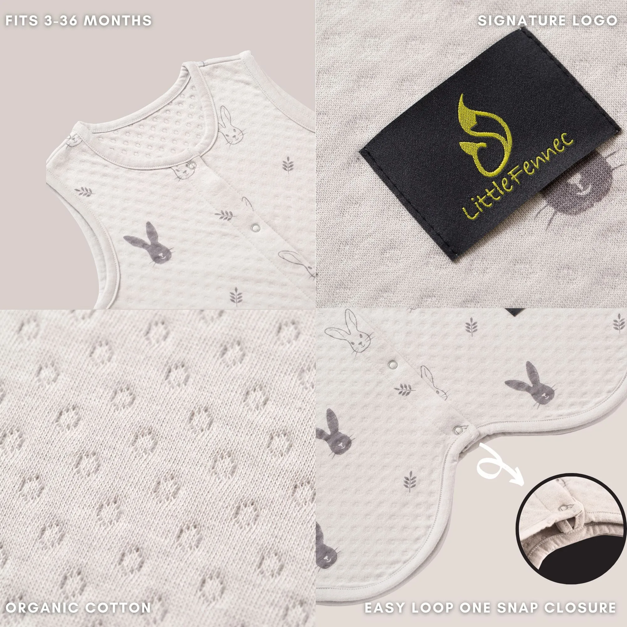 Little Fennec Organic Cotton Romper