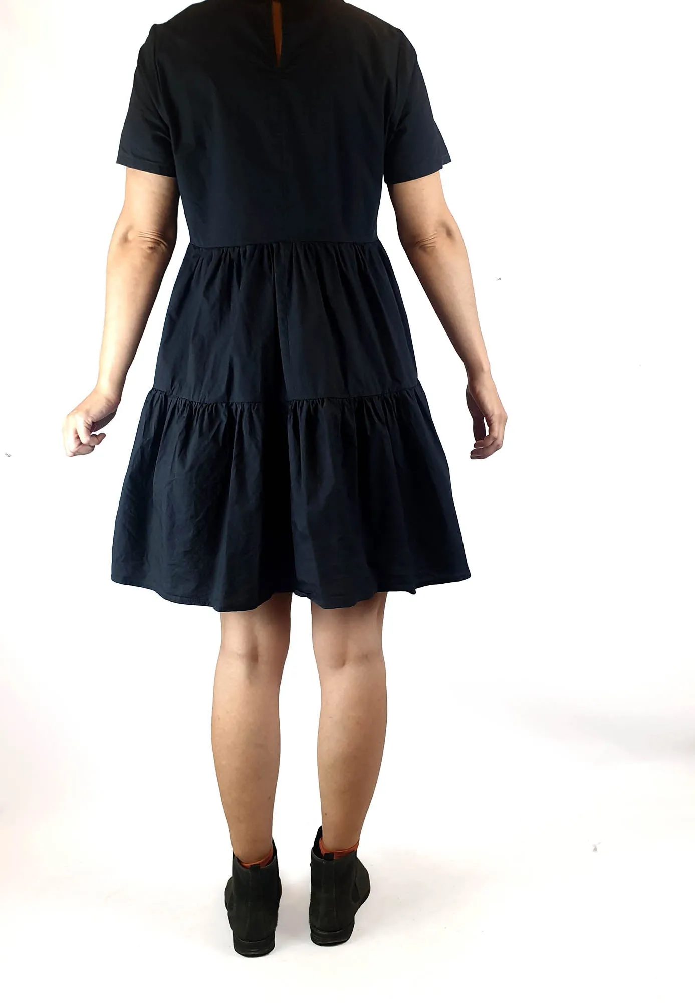 Little Party Dress black cotton oversize dress size 8