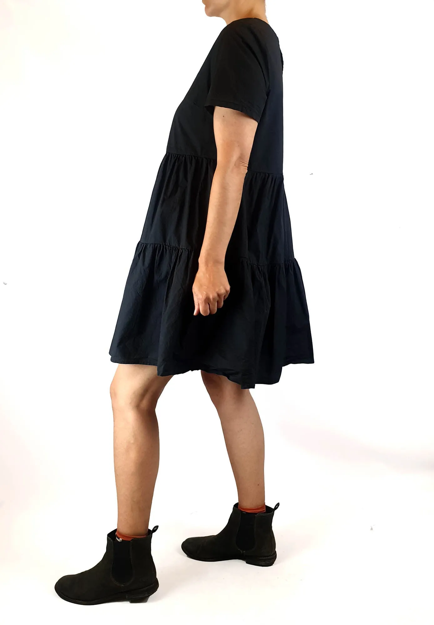 Little Party Dress black cotton oversize dress size 8