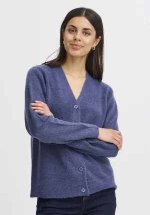 Long Sleeve Knit Cardigan - Vintage Indigo Melange