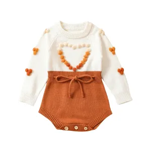 Long Sleeve Knit Romper
