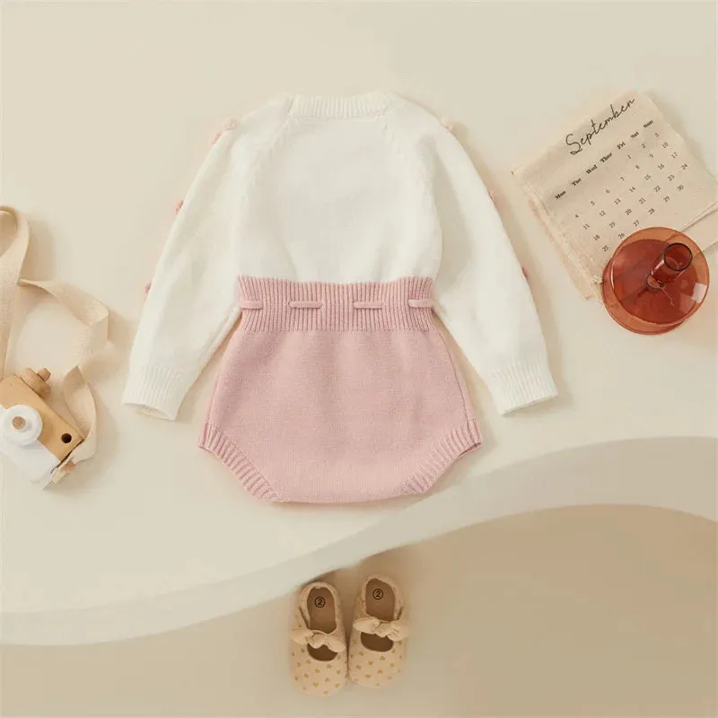 Long Sleeve Knit Romper