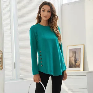 Loose Maternity Blouse Long Sleeve T-Shirt Tees Spring Autumn Casual Female Women's Clothing O-Neck Pullover Shirt Top Plus Size