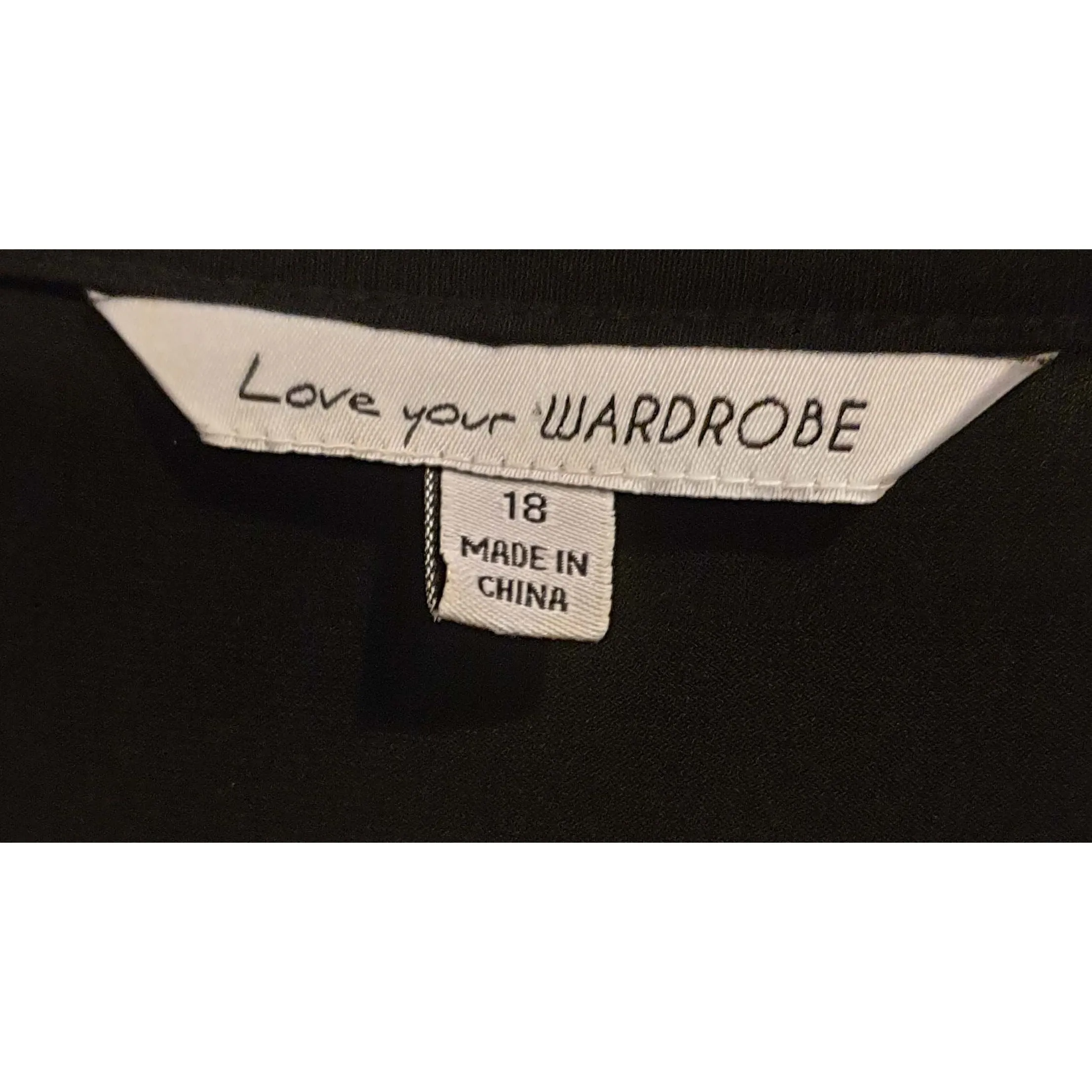 Love Your Wardrobe black dress size 18
