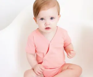 Lovedbaby - Short Sleeve Kimono Bodysuit - Coral