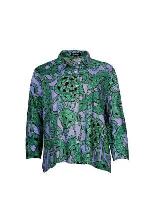 Loveknots Shirt Lilac in Cotton