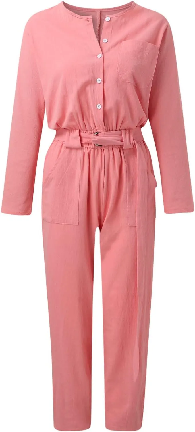 Luciana – Luxurious Loose-Fit Wool Jumpsuit for Women