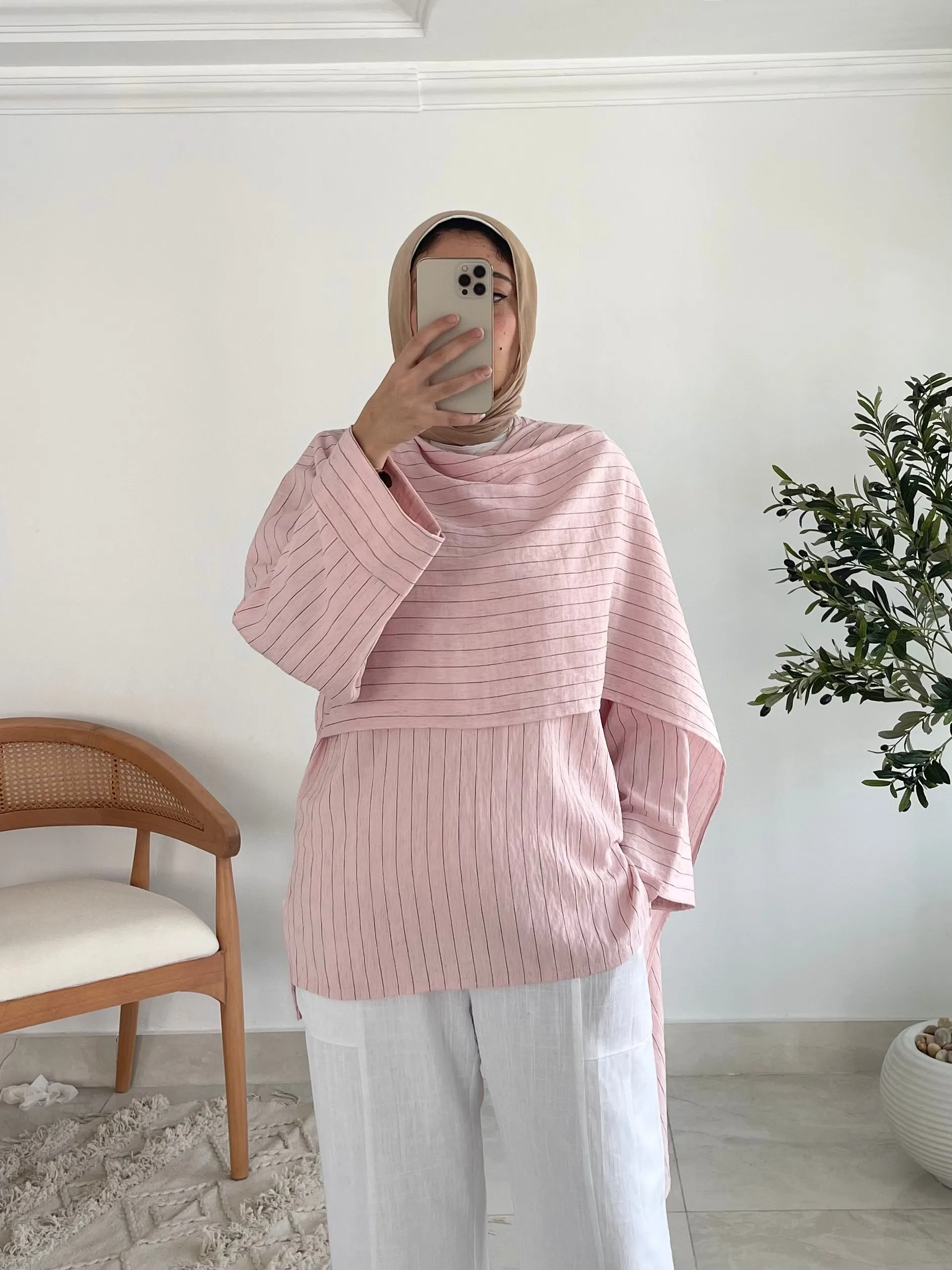 Luna Blouse in pink